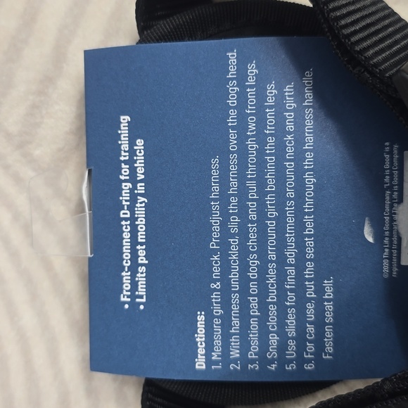 Life Is Good Dog Leash & Harness Set - Picture 5 of 7